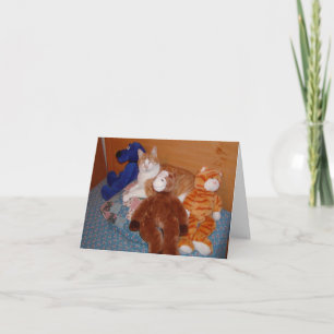 Cat and Friends Valentinstag Card Feiertagskarte