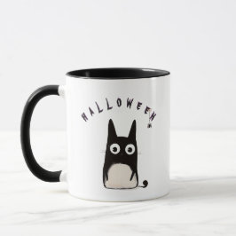 Cat and Halloween Tasse
