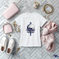 Cat and Moon Abstrakt Art Design