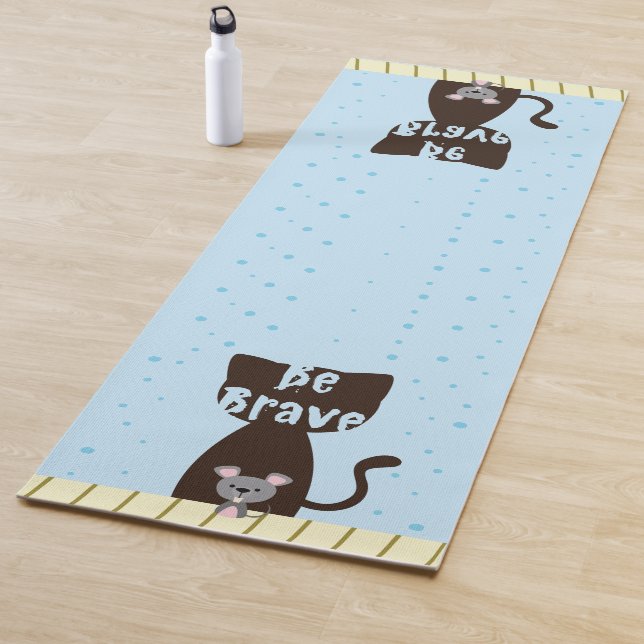 Cat and Mouse Brave Custom Yoga Mat Yogamatte (Beispiel)