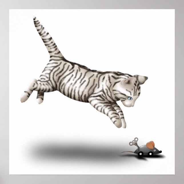 Cat and Mouse Cartoon Poster (Vorne)
