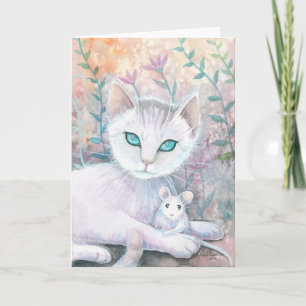Cat and Mouse Friends Card Karte