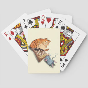 Cat and Mouse Playing Cards Cartoon Spielkarten