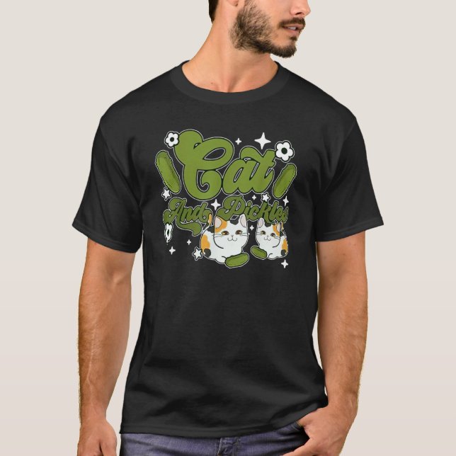 Cat And Pickles Cucumber Cat T-Shirt (Vorderseite)