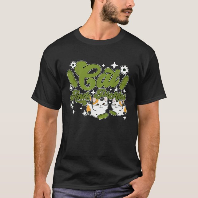 Cat And Pickles Gurkenkatze T-Shirt (Vorderseite)