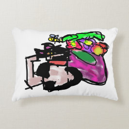 Cat and spring flowers dekokissen