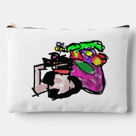 Cat and spring flowers zubehörtasche