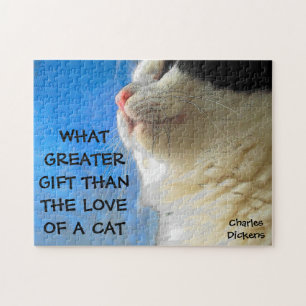 Cat and Window Charles Dickens Quote Puzzle