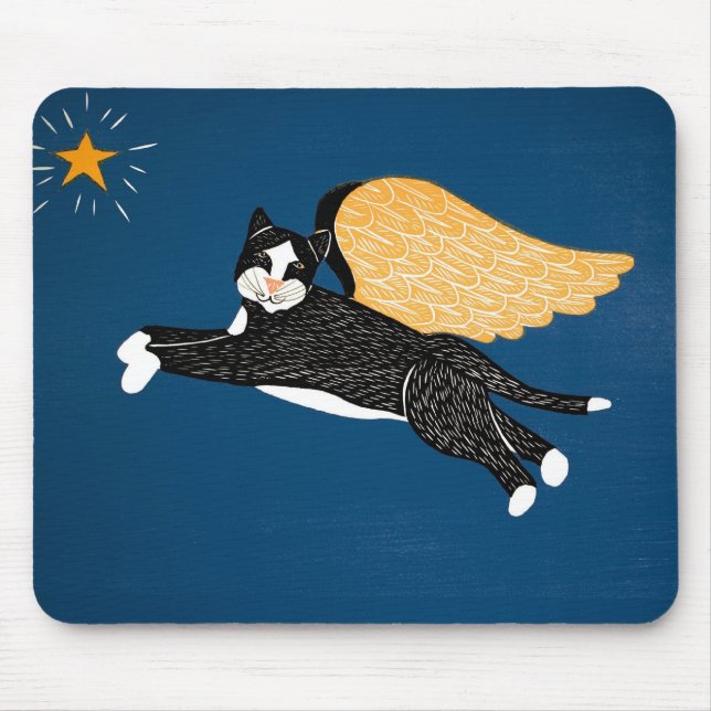 Cat Angel Mousepad - Stephen Huneck (Vorne)
