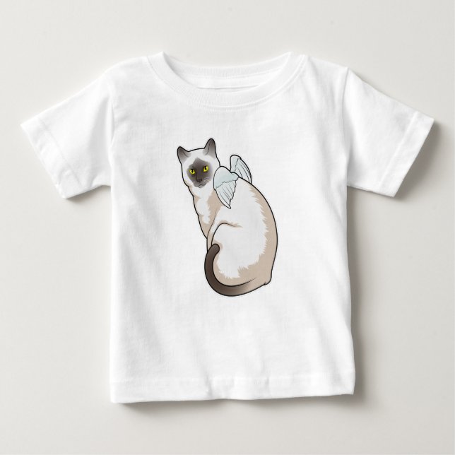 Cat Angel wings Baby T-shirt (Vorderseite)