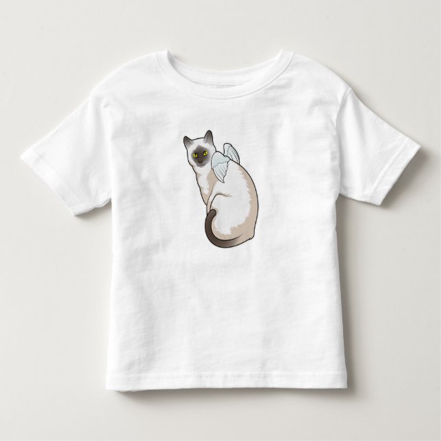 Cat Angel wings Kleinkind T-shirt (Vorderseite)