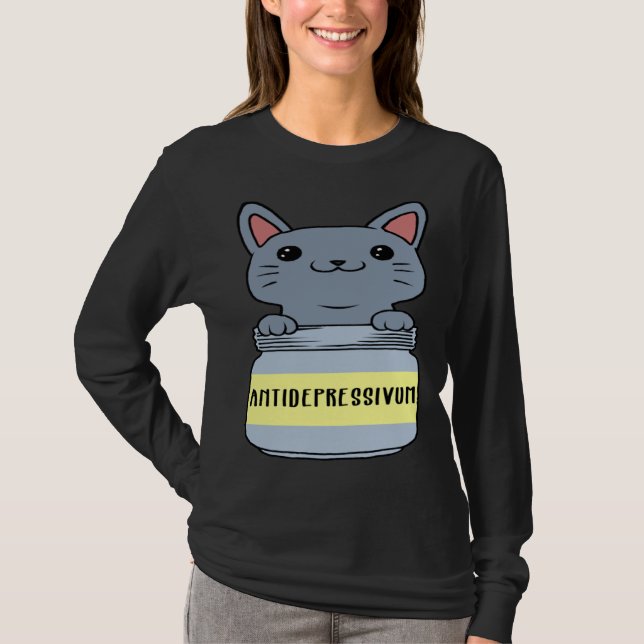 Cat Antidepresssive   Ca T-Shirt (Vorderseite)