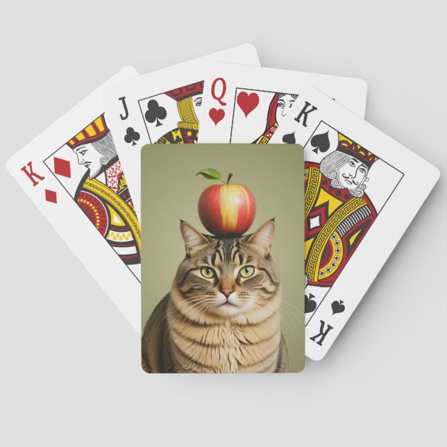 Cat Apple Spielkarten (Rückseite)
