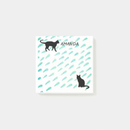 Cat-Aquarelldesign-Sonderanweisung Post-it Klebezettel