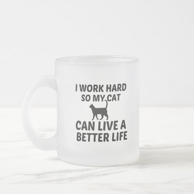 CAT ARBEITET BESSERES LEBEN MATTGLASTASSE (Links)