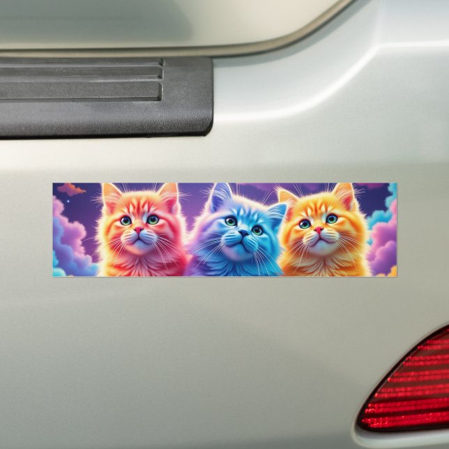Cat Art Autoaufkleber (Auf Auto)