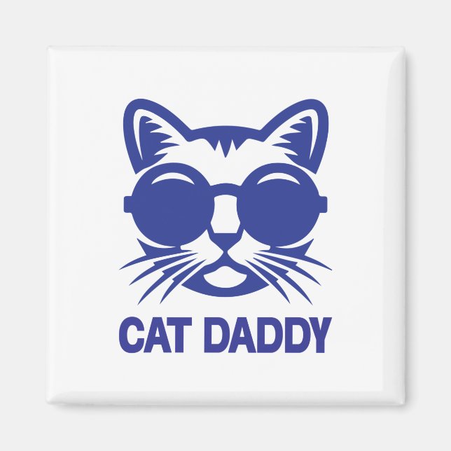 Cat Art Cat Daddy Magnet (Vorne)