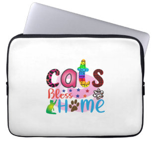 Cat Art Cats Bless Zuhause_2 Laptopschutzhülle