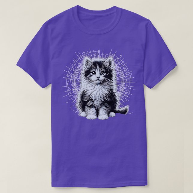Cat Art Design für Katzenliebhaber lustige Katzenk T-Shirt (Design vorne)