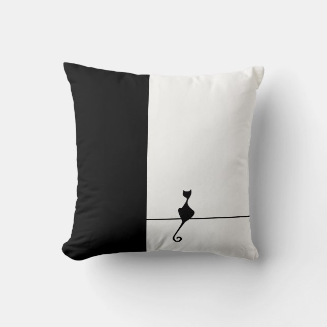 Cat Art Kissen (Vorderseite)