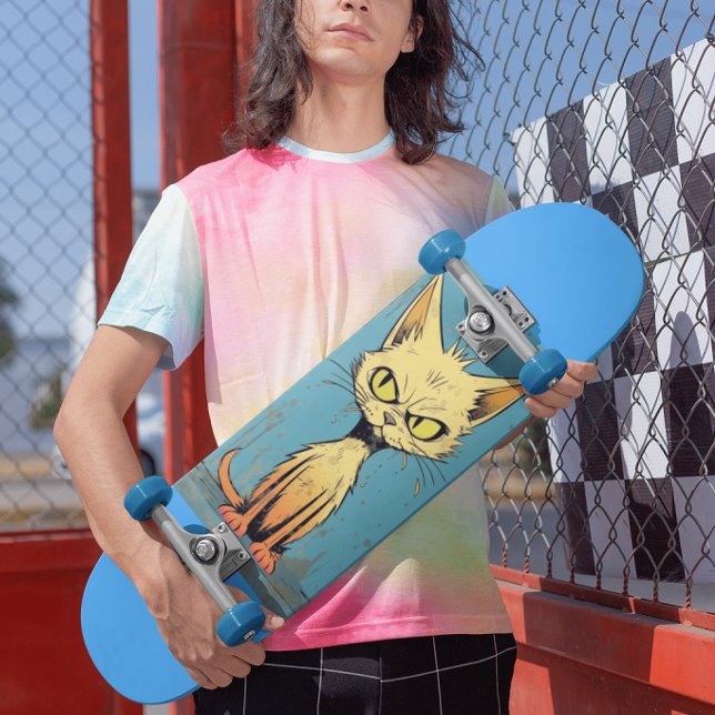 Cat Art lustiges Skateboard Deck (Von Creator hochgeladen)