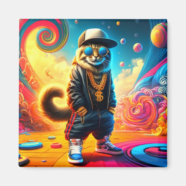 Cat Art Magnet (Vorne)