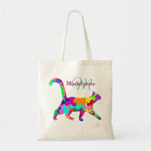 Cat Art Modern Tragetasche