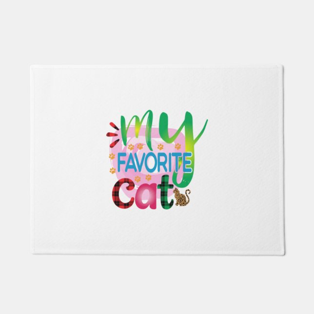 Cat Art My Lieblings Cat Fußmatte (Vorderseite)