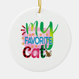 Cat Art My Lieblings Cat Keramik Ornament