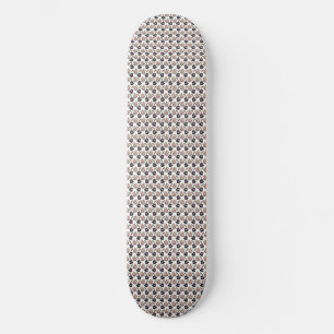 Cat Art Niedliches Katzenmuster Nahtloser Hinter Skateboard