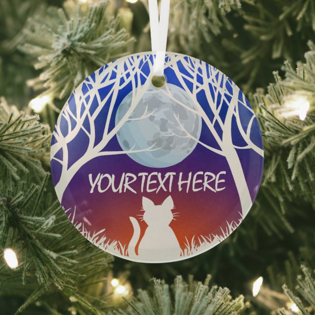 Cat Art Ornament Personalisiert Cat Lover Dekorati (InSitu)