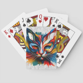 Cat Art Playing Cards - Bold & Colorful Felge Spielkarten