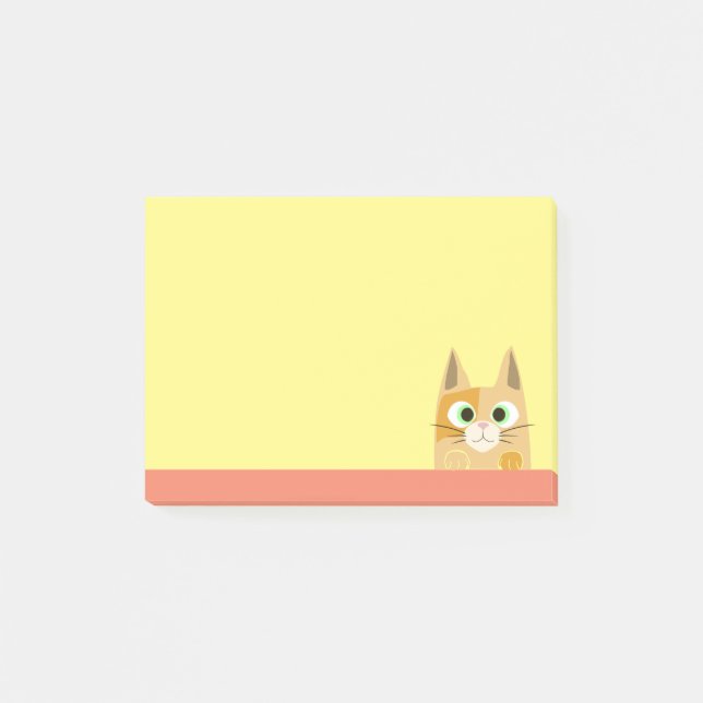 Cat Art Post-it Klebezettel (Vorderseite)