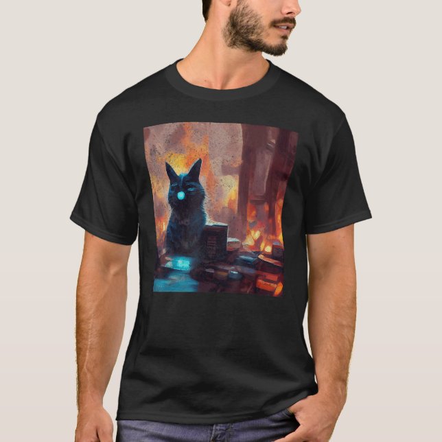 Cat Art T-Shirt (Vorderseite)