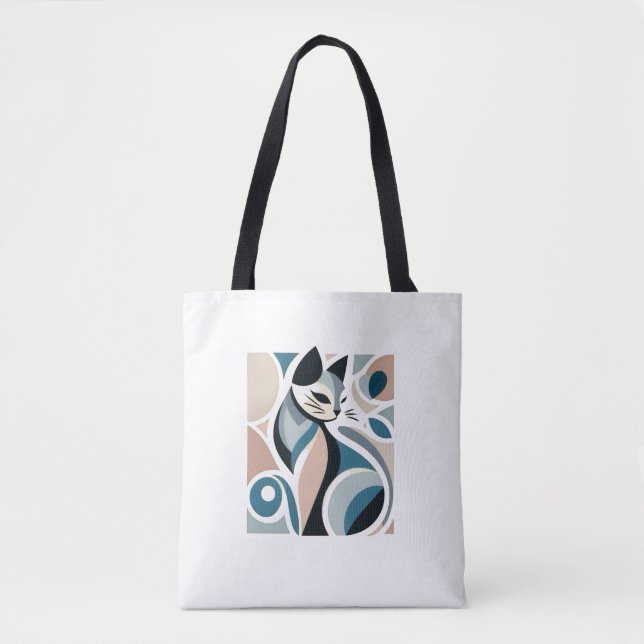 Cat Art Tote Bag (Vorderseite)