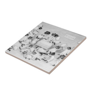 Cat Art von Louis Wain 1900 Fliese