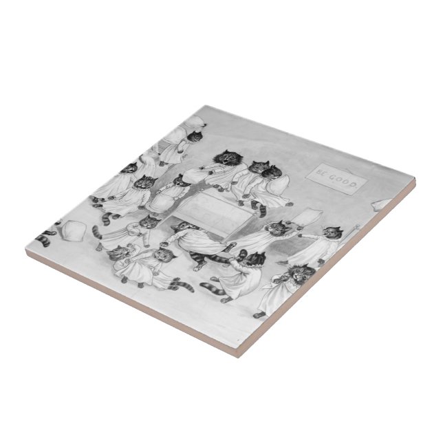 Cat Art von Louis Wain 1900 Fliese (Seite)