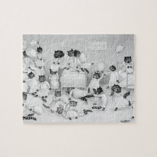 Cat Art von Louis Wain 1900 Puzzle