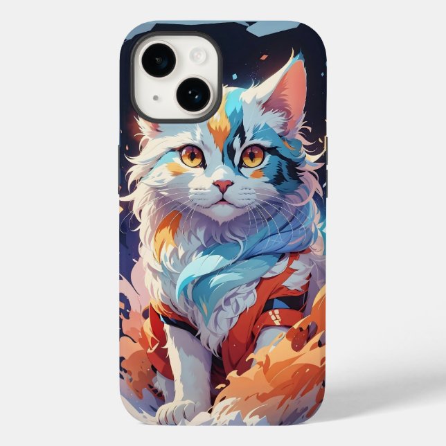 Cat Artwork Case-Mate iPhone Hülle (Rückseite)