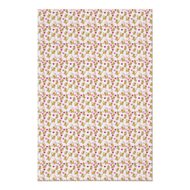 Cat Artwork | Niedliche Katze Valentine Poster (Vorderseite)