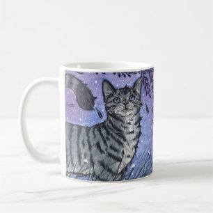 Cat Artwork - The Garden Bliss Watercolor Kunst, D Kaffeetasse