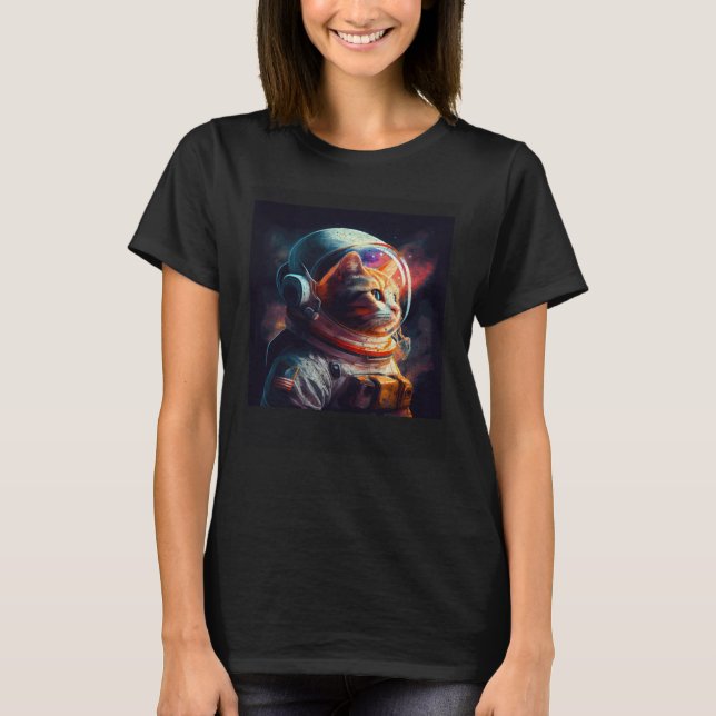 Cat Astronaut Candy T-Shirt (Vorderseite)