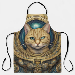 Cat Astronaut cyberpunk art Schürze