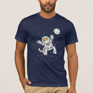 Cat Astronaut im Weltraum Anzug Funny Astronomie T-Shirt