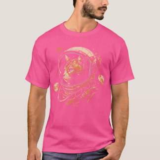 Cat Astronaut im Weltraum Coole Astronomie T-Shirt