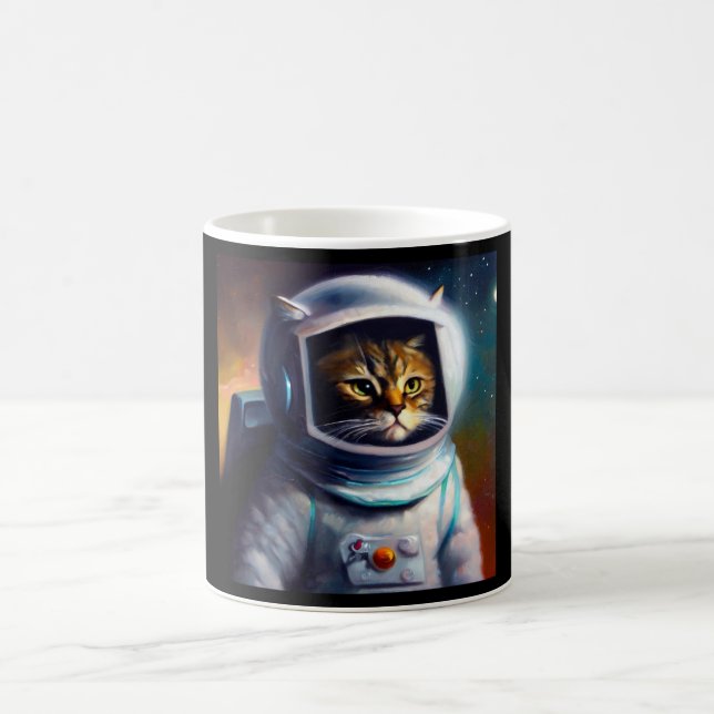 Cat Astronaut Kaffeetasse (Mittel)