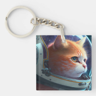 Cat Astronaut Schlüsselanhänger