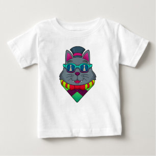 Cat at Schach mit Schachstück gepaart Baby T-shirt