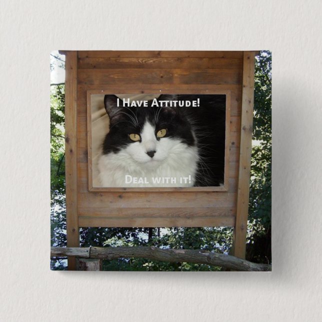 Cat Attitude Button (Vorderseite)