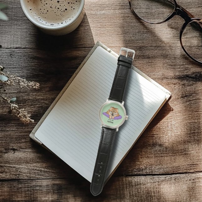 Cat Attitude Funny Armbanduhr (Von Creator hochgeladen)